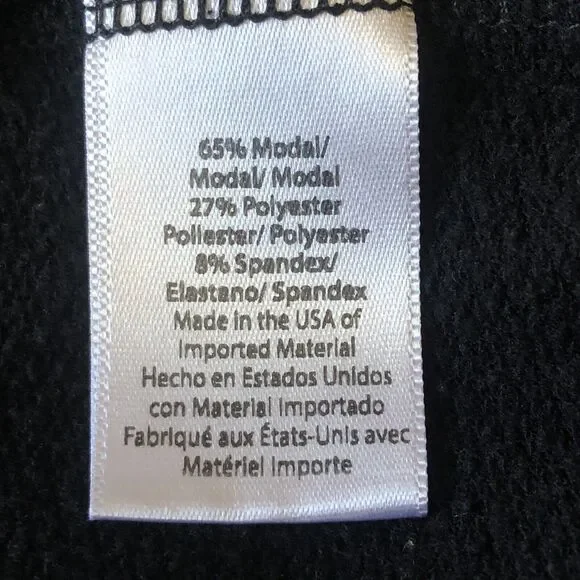 Beyond Yoga Women’s Black Cropped Hoodie Sweatshirt Lightweight Size Small - Picture 9 of 11